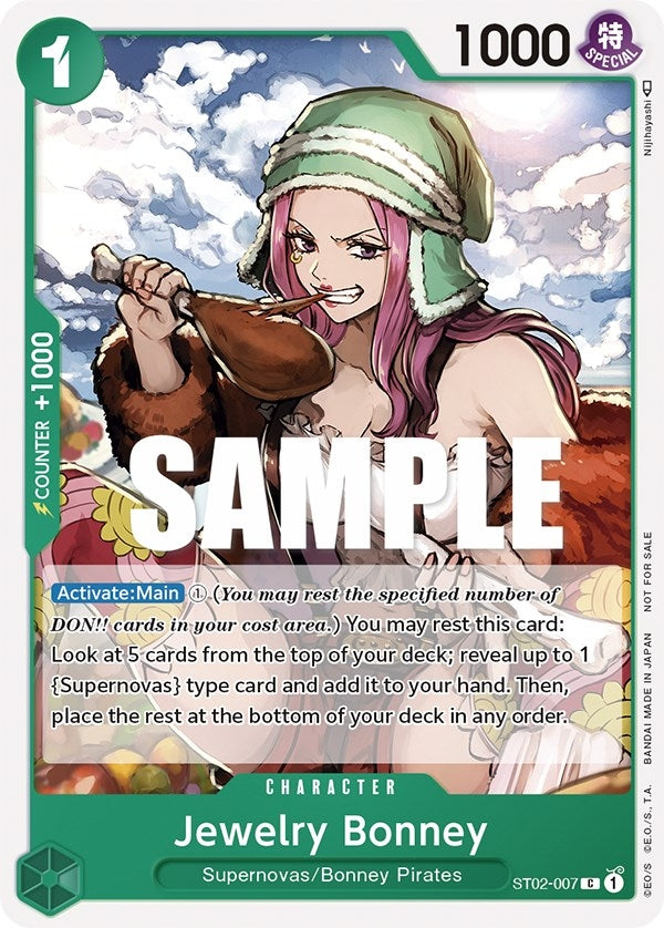 Image for Jewelry Bonney (Tournament Pack Vol. 3) [Participant] (ST02-007) (One Piece Promotion Cards) - One Piece Card Game