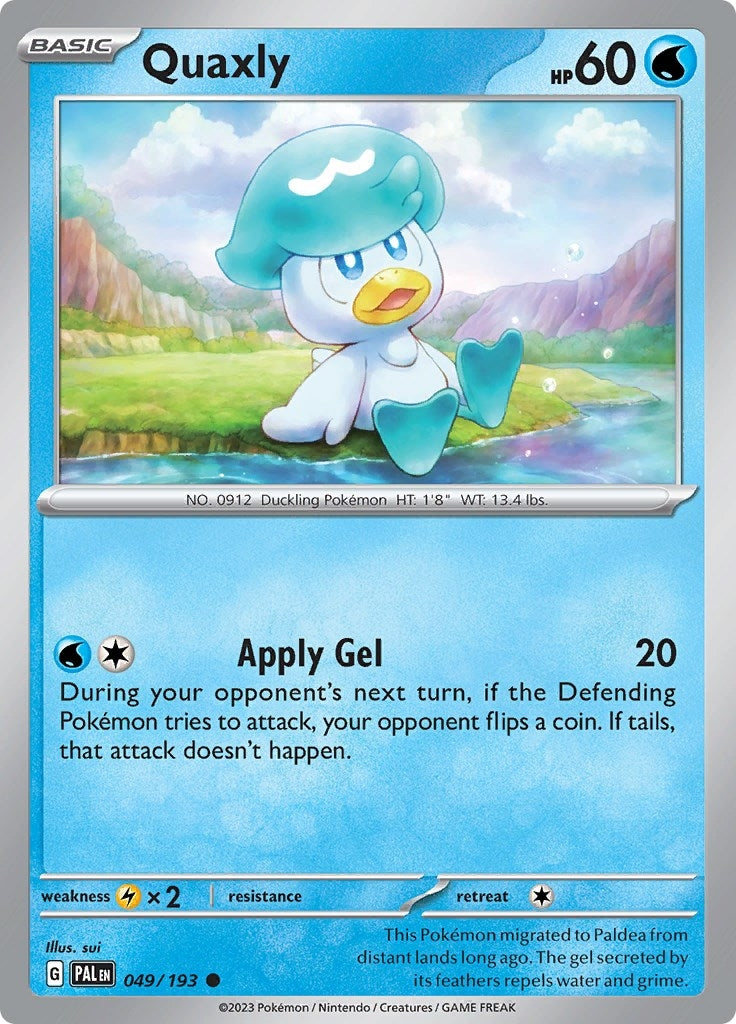 Image for Quaxly (049/193) (SV02: Paldea Evolved) - Pokemon