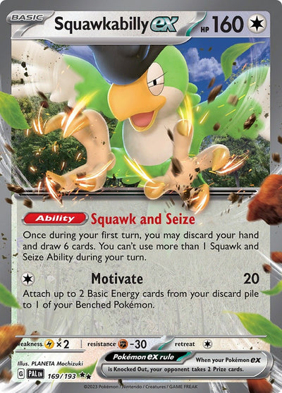 Squawkabilly ex (169/193) (SV02: Paldea Evolved)