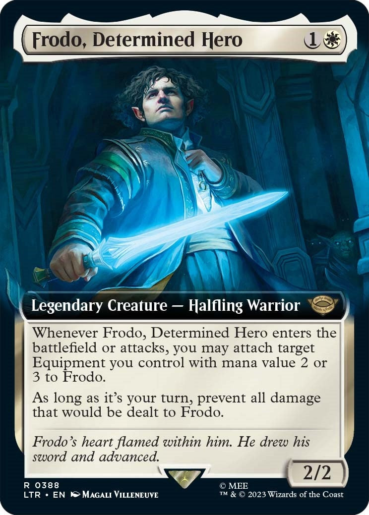 Frodo, Determined Hero (Extended Art) (388) (Universes Beyond: The Lord of the Rings: Tales of Middle-earth)