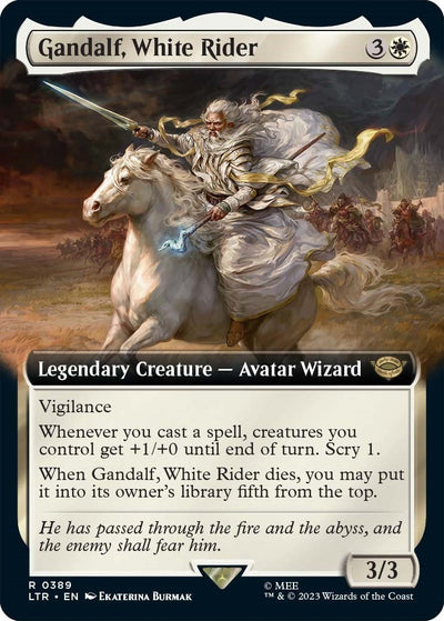Gandalf, White Rider (Extended Art) (389) (Universes Beyond: The Lord of the Rings: Tales of Middle-earth)