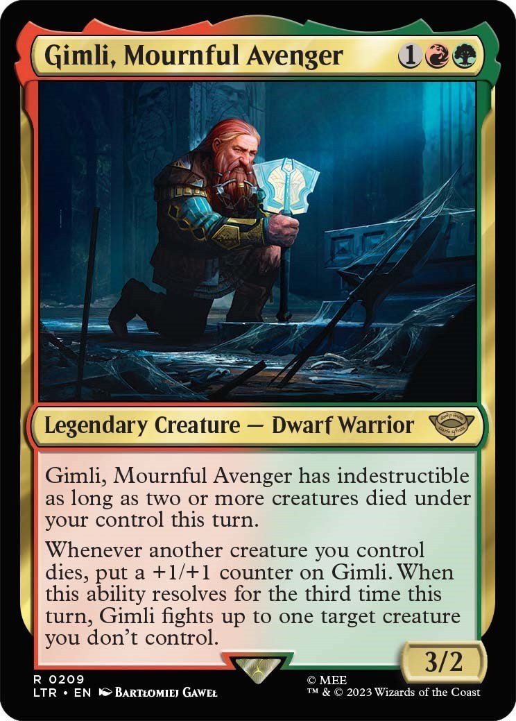 Gimli, Mournful Avenger (209) (Universes Beyond: The Lord of the Rings: Tales of Middle-earth)