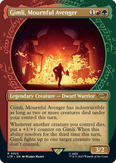 Gimli, Mournful Avenger (Showcase) (323) (Universes Beyond: The Lord of the Rings: Tales of Middle-earth)