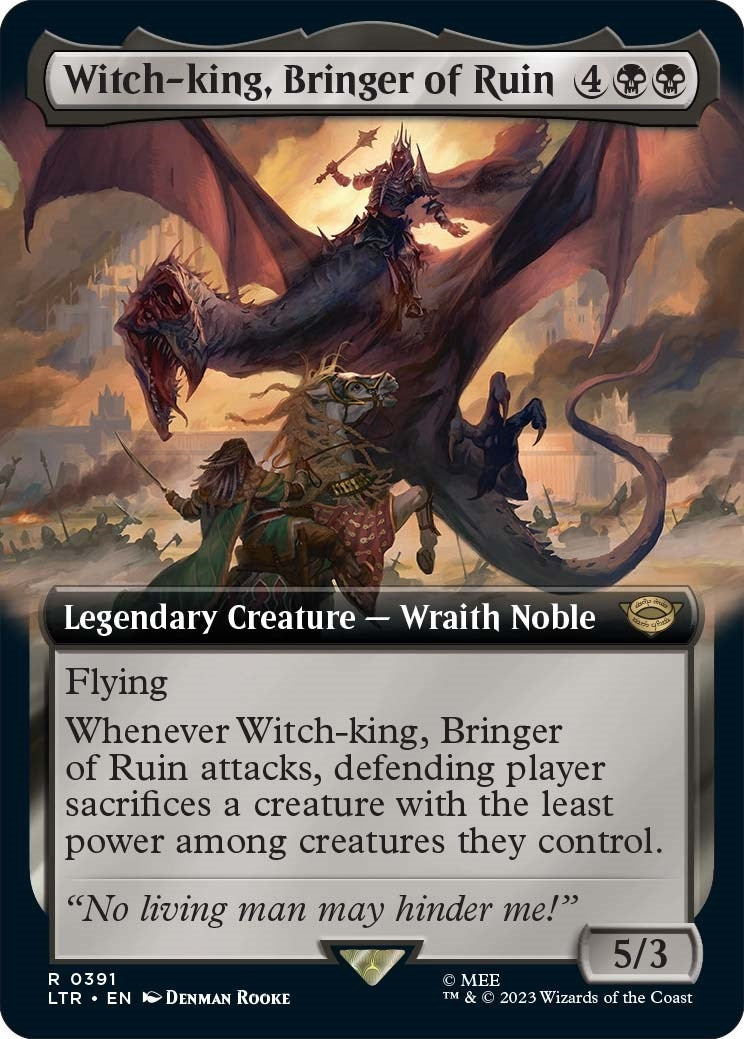Image for Witch-king, Bringer of Ruin (Extended Art) (391) - Magic: The Gathering