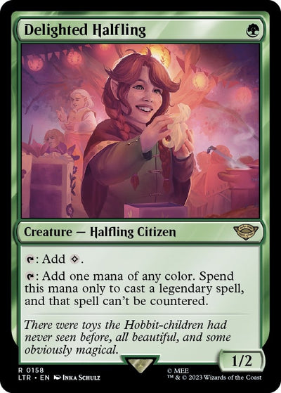 Delighted Halfling (158) (Universes Beyond: The Lord of the Rings: Tales of Middle-earth)