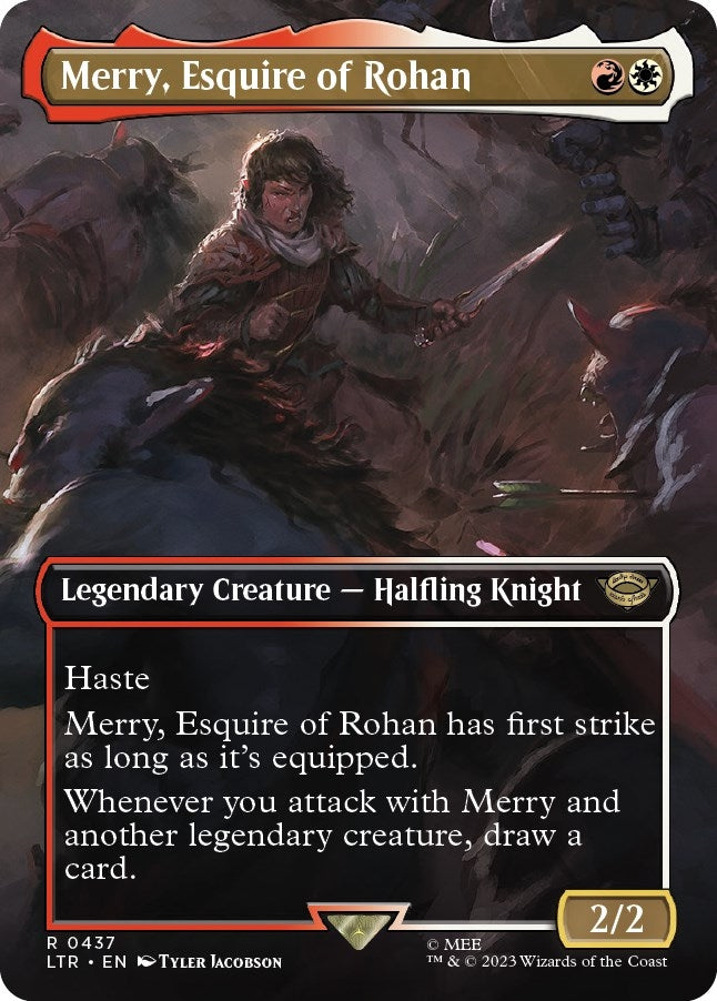 Merry, Esquire of Rohan (Borderless) (437) (Universes Beyond: The Lord of the Rings: Tales of Middle-earth)