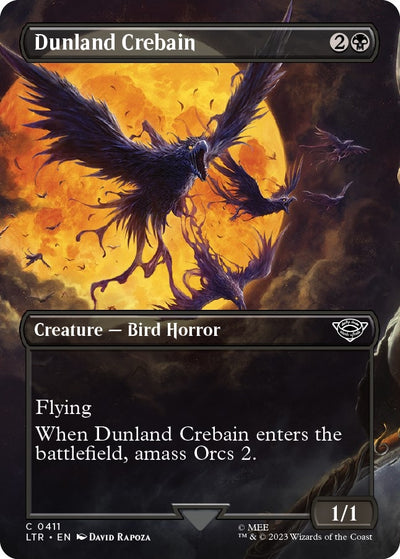 Dunland Crebain (Borderless) (411) (Universes Beyond: The Lord of the Rings: Tales of Middle-earth)