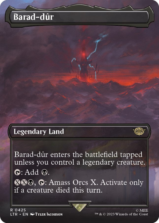 Barad-dur (0425) (Borderless) (425) (Universes Beyond: The Lord of the Rings: Tales of Middle-earth)