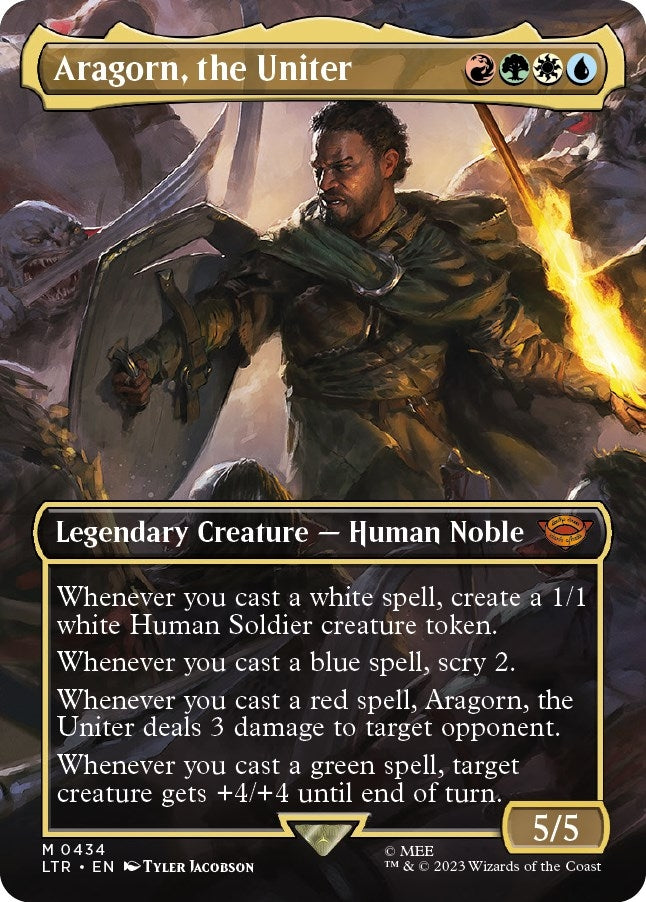 Aragorn, the Uniter (Borderless) (434) (Universes Beyond: The Lord of the Rings: Tales of Middle-earth)
