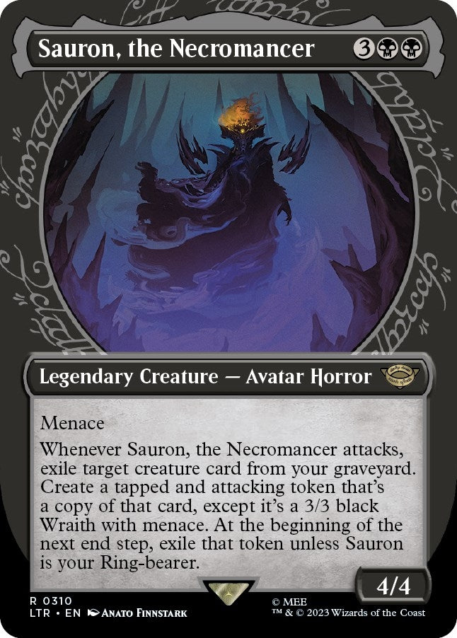 Sauron, the Necromancer (Showcase) (310) (Universes Beyond: The Lord of the Rings: Tales of Middle-earth)