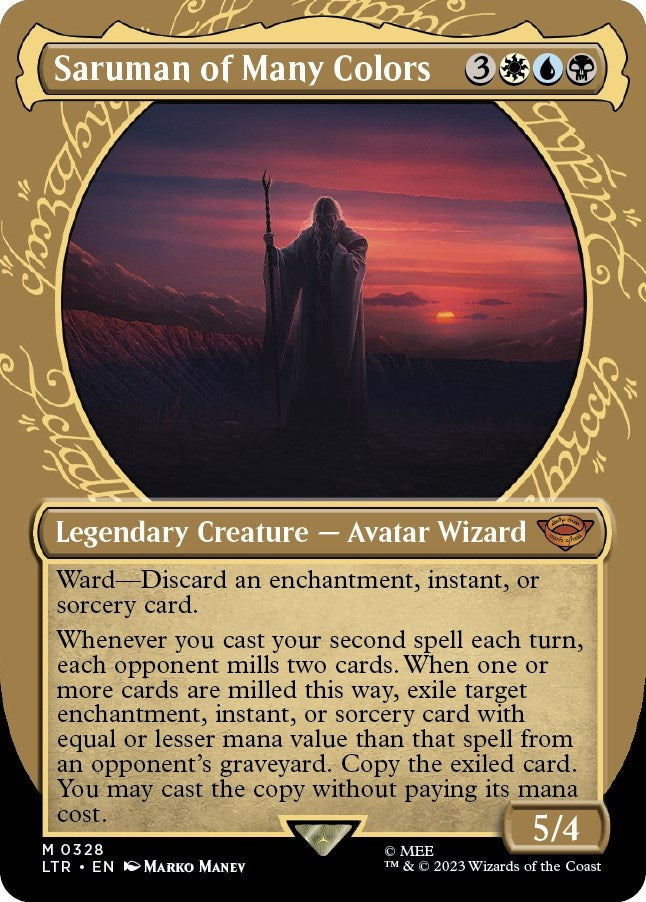 Saruman of Many Colors (Showcase) (328) (Universes Beyond: The Lord of the Rings: Tales of Middle-earth)
