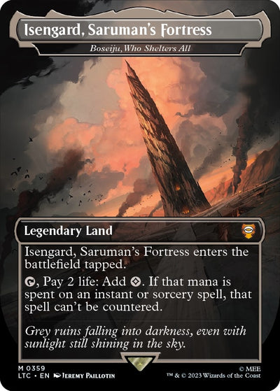 Isengard, Saruman's Fortress - Boseiju, Who Shelters All (359) (Commander: The Lord of the Rings: Tales of Middle-earth)