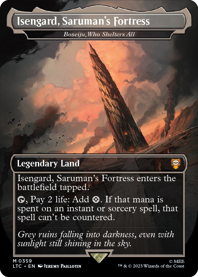 Isengard, Saruman's Fortress - Boseiju, Who Shelters All (359) (Commander: The Lord of the Rings: Tales of Middle-earth)