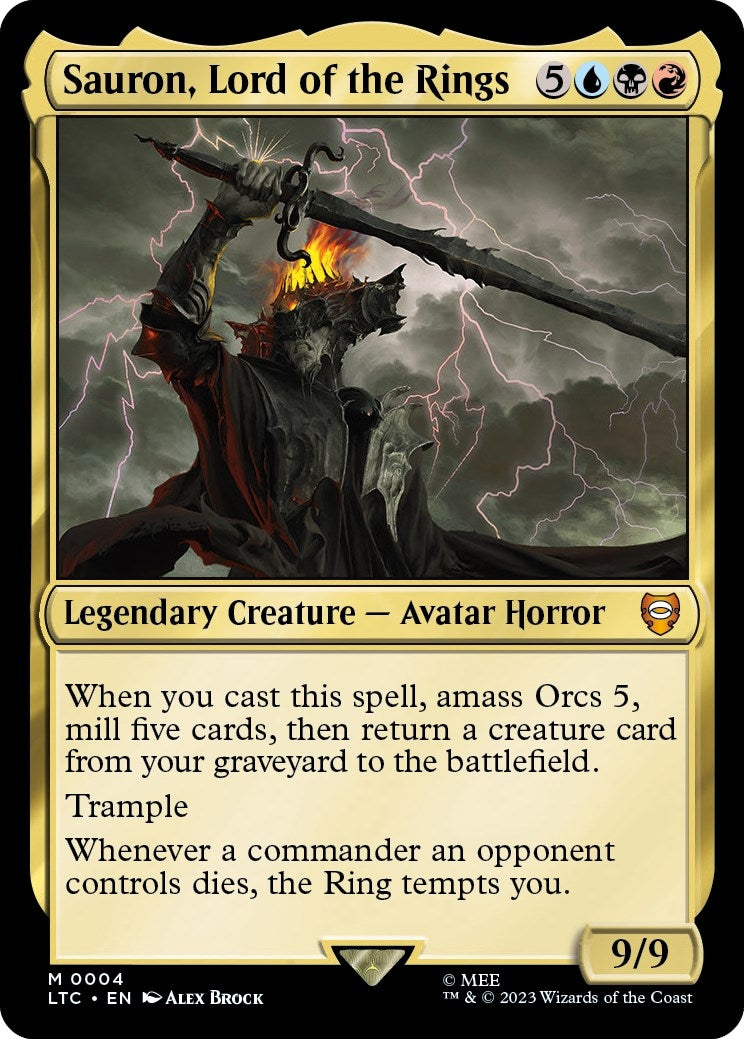 Sauron, Lord of the Rings (4) (Commander: The Lord of the Rings: Tales of Middle-earth)