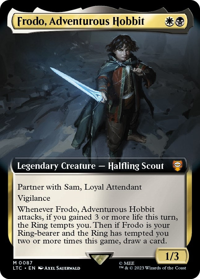 Frodo, Adventurous Hobbit (Extended Art) (87) (Commander: The Lord of the Rings: Tales of Middle-earth)