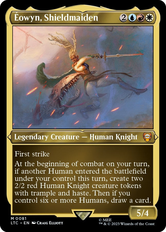 Eowyn, Shieldmaiden (Display Commander) - Thick Stock (81) (Commander: The Lord of the Rings: Tales of Middle-earth)
