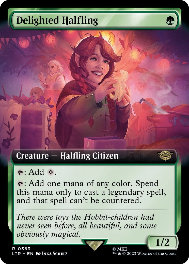Delighted Halfling (Extended Art) (363) (Universes Beyond: The Lord of the Rings: Tales of Middle-earth)