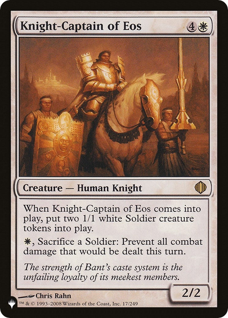 Knight-Captain of Eos (17/249) (The List Reprints)