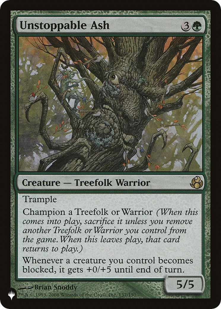 Unstoppable Ash (137/150) (The List Reprints)
