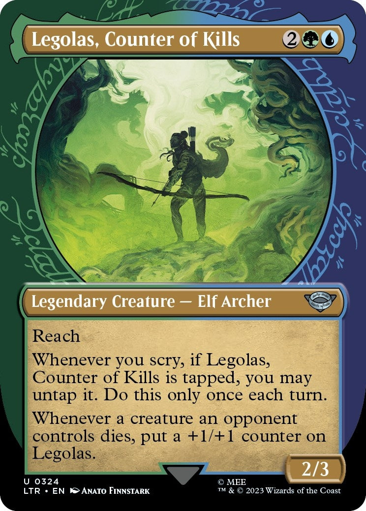 Legolas, Counter of Kills (Showcase) (324) (Universes Beyond: The Lord of the Rings: Tales of Middle-earth)