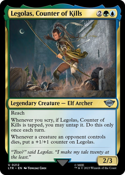 Legolas, Counter of Kills (212) (Universes Beyond: The Lord of the Rings: Tales of Middle-earth)