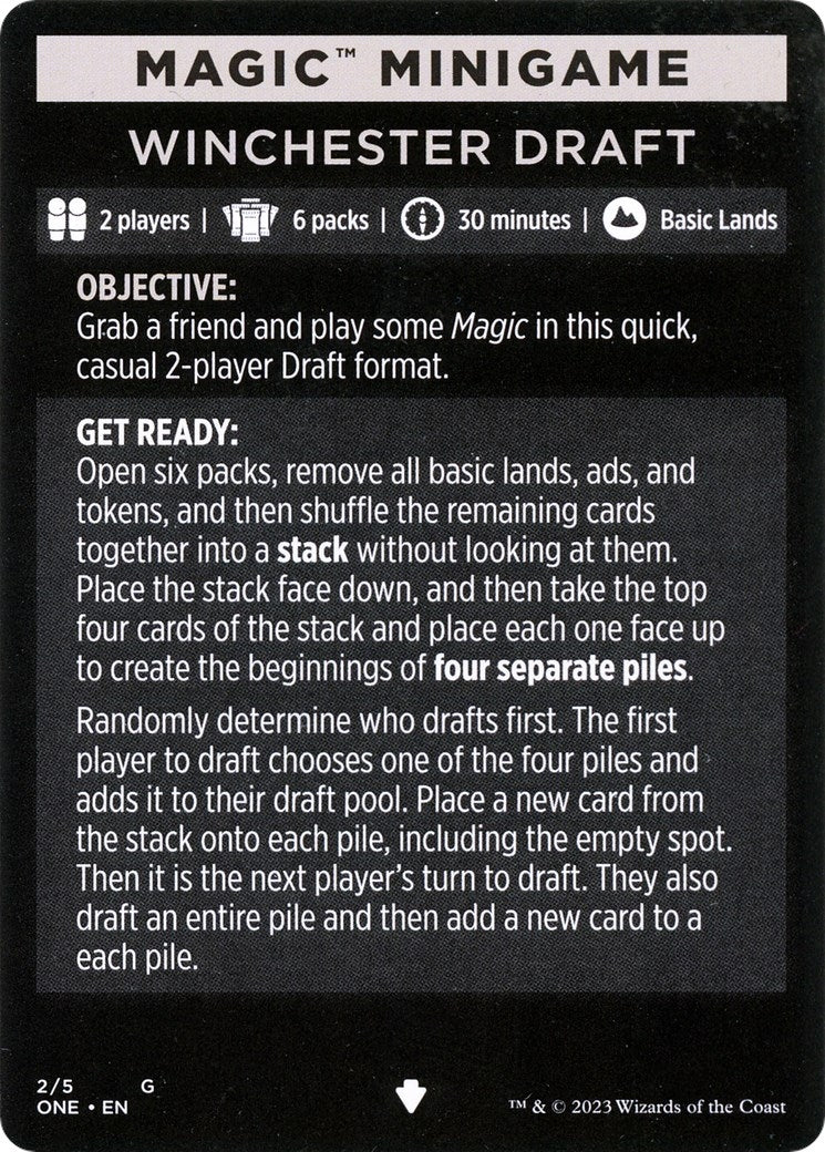 Magic Minigame: Winchester Draft (2) (Phyrexia: All Will Be One)