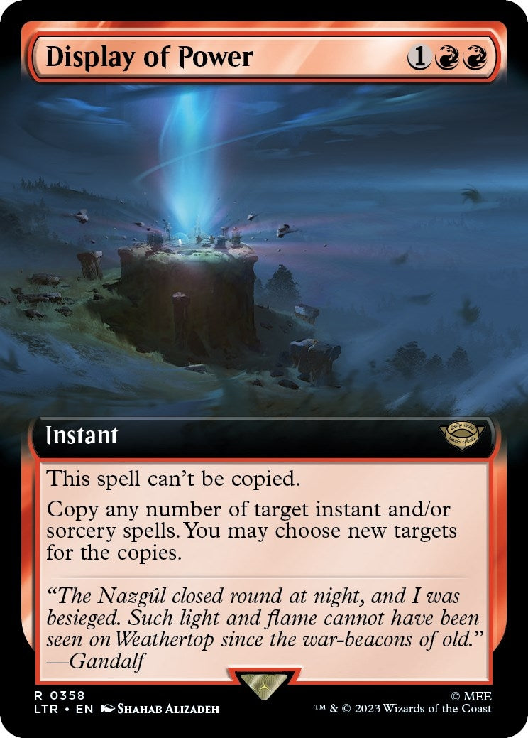 Display of Power (Extended Art) (358) (Universes Beyond: The Lord of the Rings: Tales of Middle-earth)