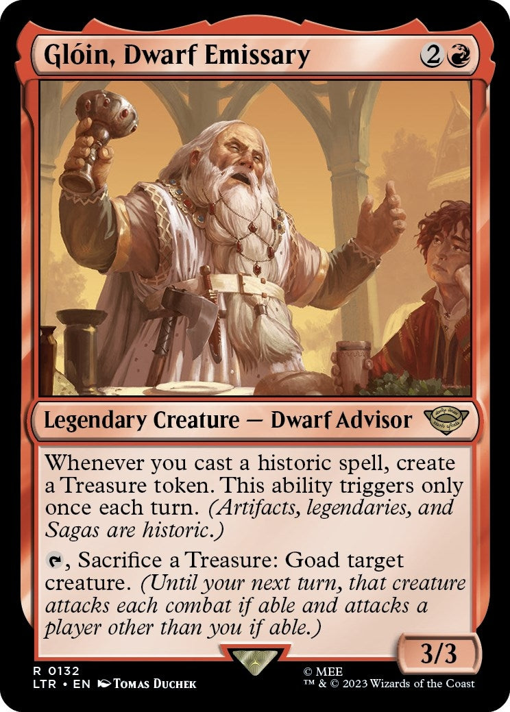 Gloin, Dwarf Emissary (132) (Universes Beyond: The Lord of the Rings: Tales of Middle-earth)