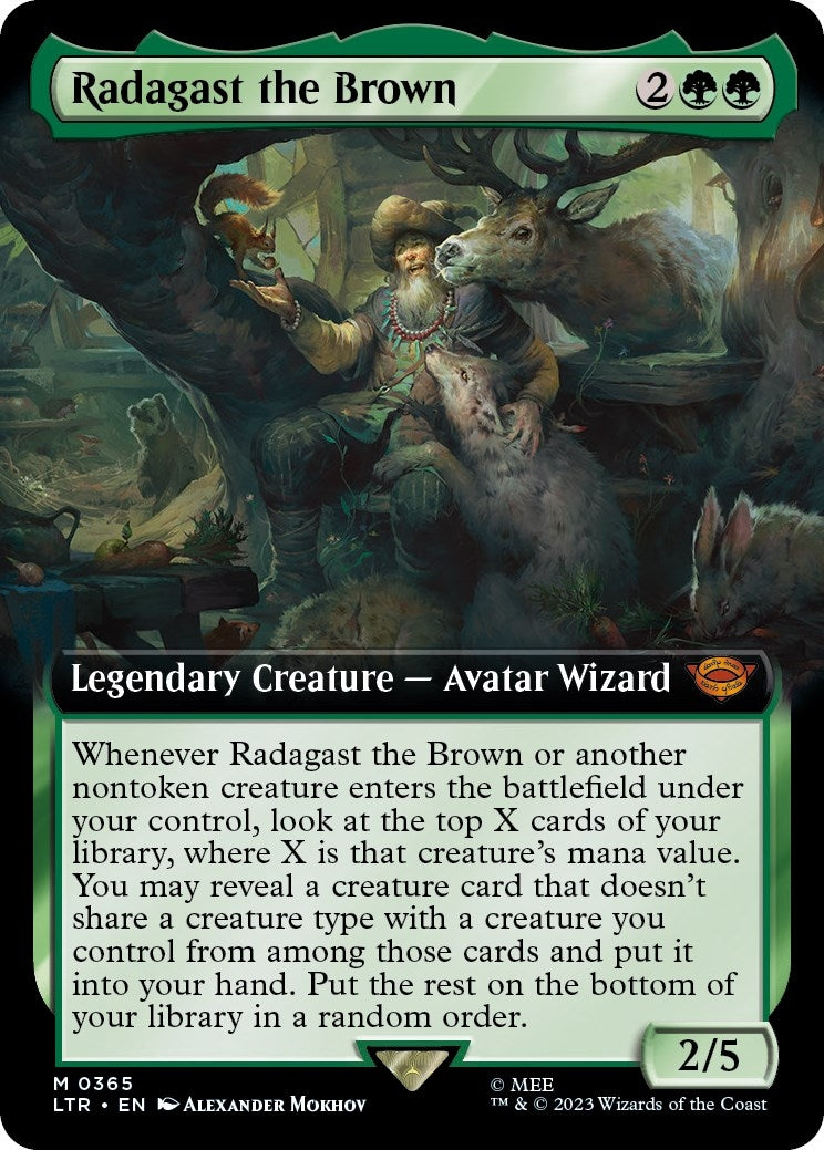Radagast the Brown (Extended Art) (365) (Universes Beyond: The Lord of the Rings: Tales of Middle-earth)