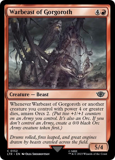 Warbeast of Gorgoroth (152) (Universes Beyond: The Lord of the Rings: Tales of Middle-earth)