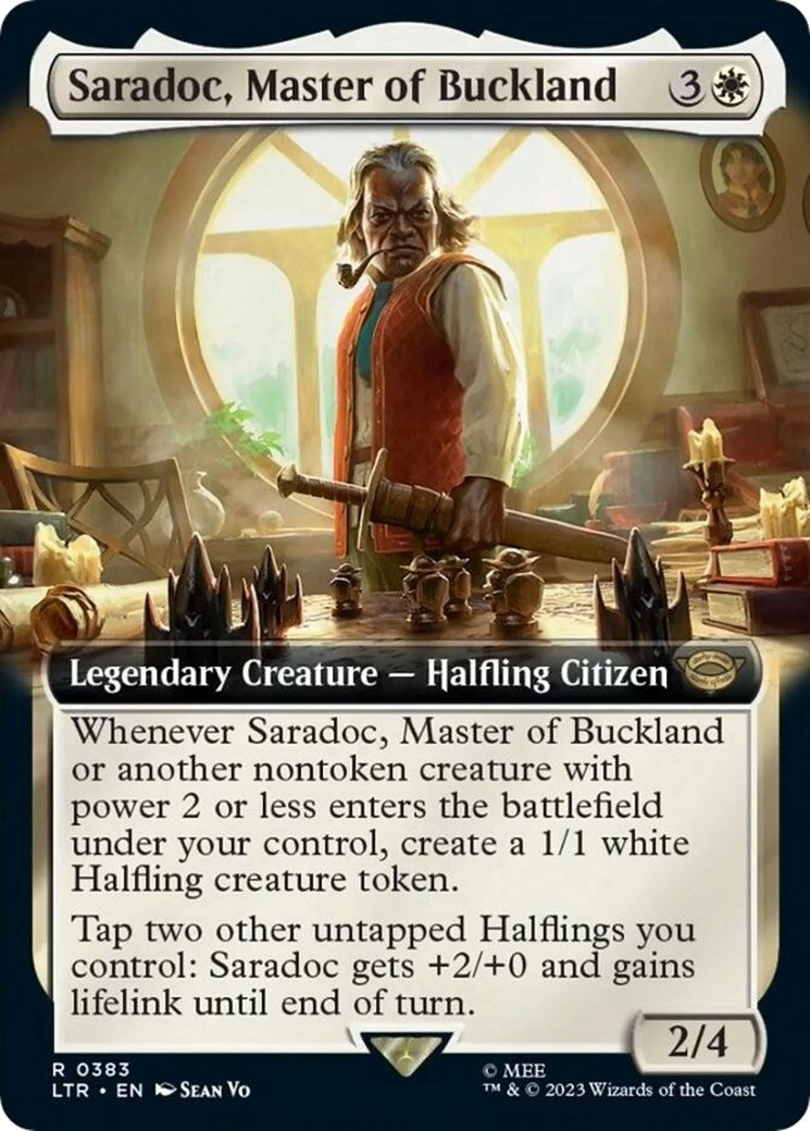 Saradoc, Master of Buckland (Extended Art) (383) (Universes Beyond: The Lord of the Rings: Tales of Middle-earth)