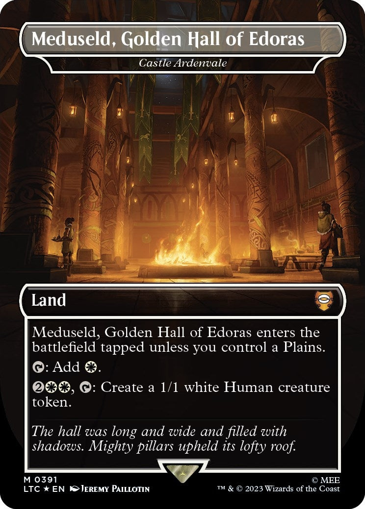 Meduseld, Golden Hall of Edoras - Castle Ardenvale (Surge Foil) (391) (Commander: The Lord of the Rings: Tales of Middle-earth)