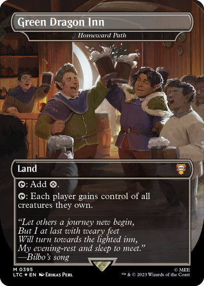 Green Dragon Inn - Homeward Path (Surge Foil) (395) (Commander: The Lord of the Rings: Tales of Middle-earth)