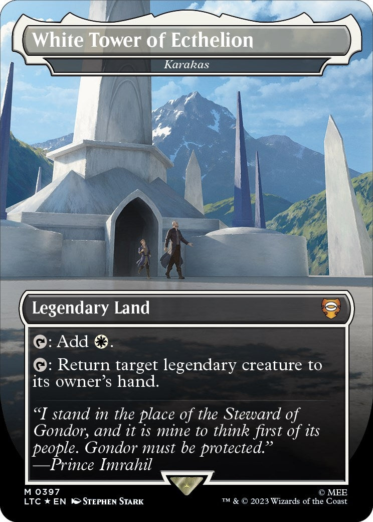 White Tower of Ecthelion - Karakas (Surge Foil) (397) (Commander: The Lord of the Rings: Tales of Middle-earth)