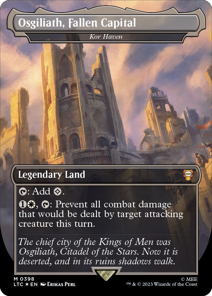 Osgiliath, Fallen Capital - Kor Haven (Surge Foil) (398) (Commander: The Lord of the Rings: Tales of Middle-earth)