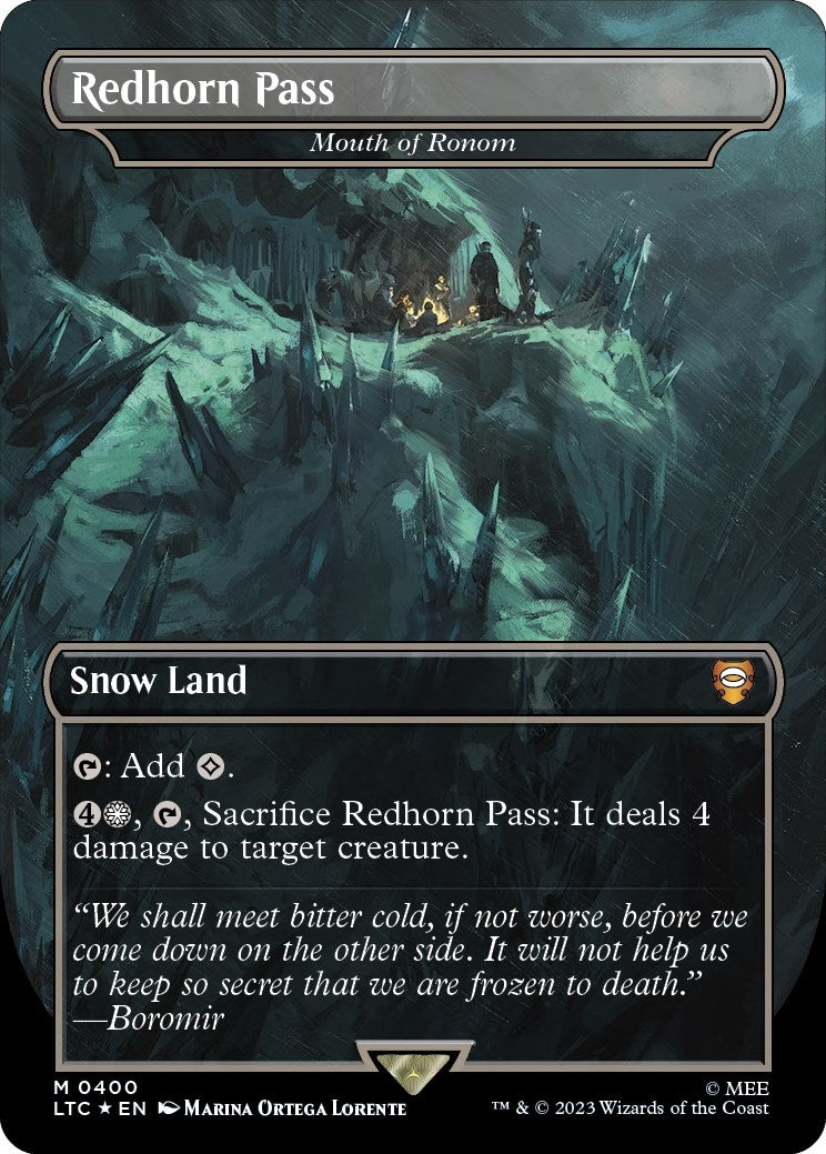 Redhorn Pass - Mouth of Ronom (Surge Foil) (400) (Commander: The Lord of the Rings: Tales of Middle-earth)