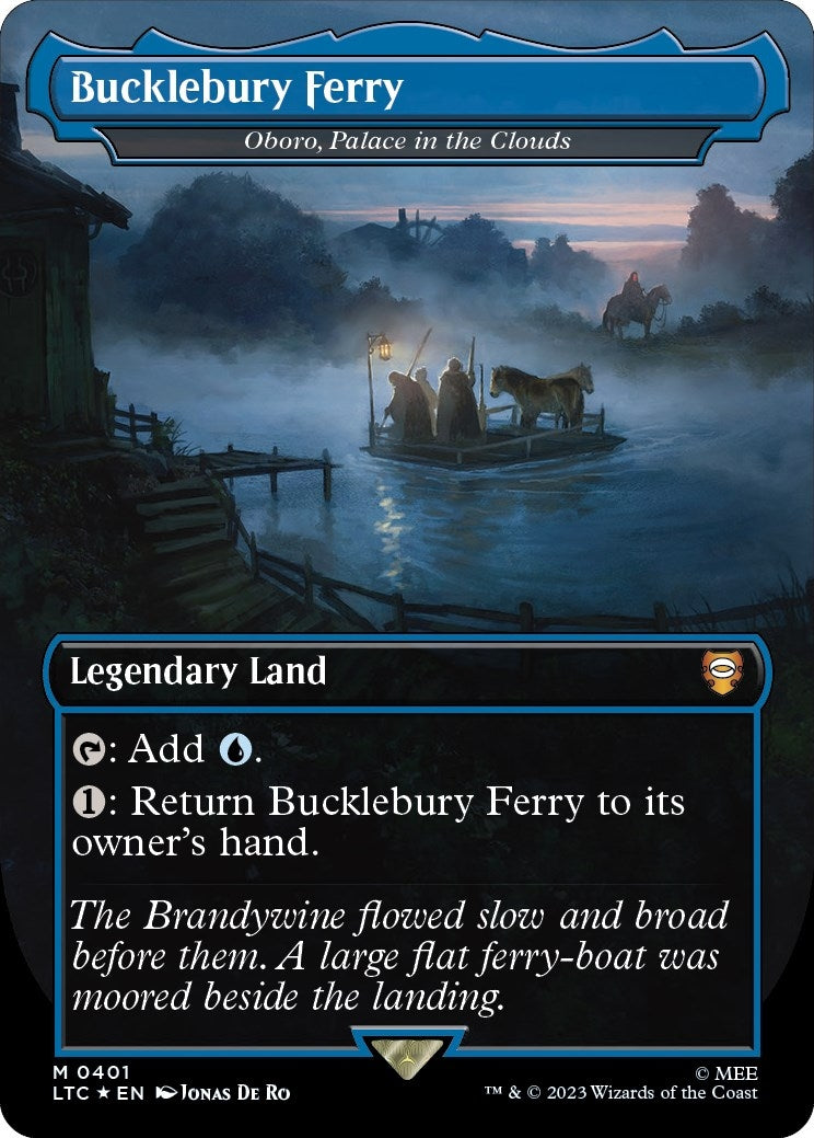Bucklebury Ferry - Oboro, Palace in the Clouds (Surge Foil) (401) (Commander: The Lord of the Rings: Tales of Middle-earth)
