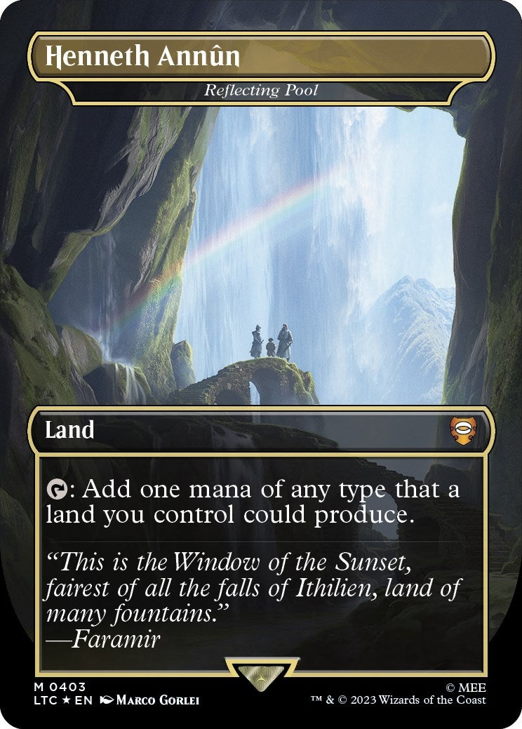 Henneth Annun - Reflecting Pool (Surge Foil) (403) (Commander: The Lord of the Rings: Tales of Middle-earth)