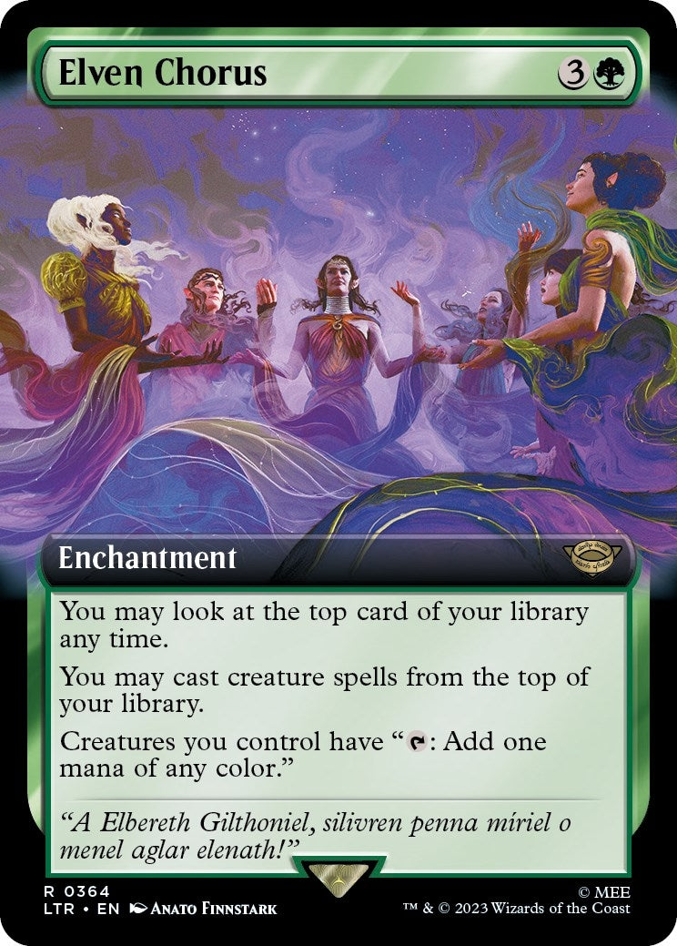 Elven Chorus (Extended Art) (364) (Universes Beyond: The Lord of the Rings: Tales of Middle-earth)