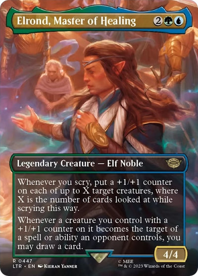 Elrond, Master of Healing (Borderless) (447) (Universes Beyond: The Lord of the Rings: Tales of Middle-earth)