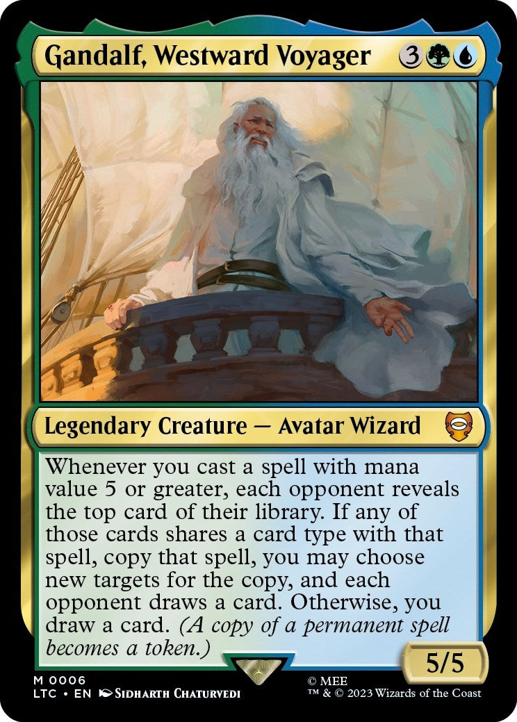 Gandalf, Westward Voyager (6) (Commander: The Lord of the Rings: Tales of Middle-earth)
