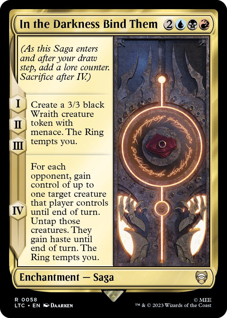 In the Darkness Bind Them (58) (Commander: The Lord of the Rings: Tales of Middle-earth)