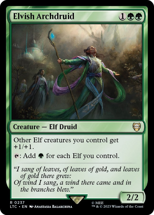 Elvish Archdruid (237) (Commander: The Lord of the Rings: Tales of Middle-earth)