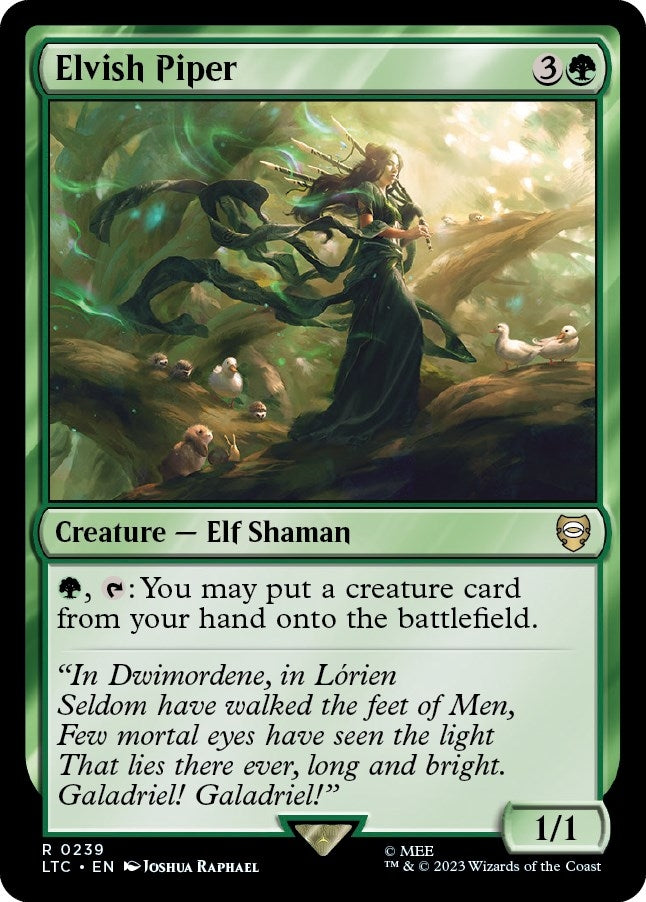 Elvish Piper (239) (Commander: The Lord of the Rings: Tales of Middle-earth)