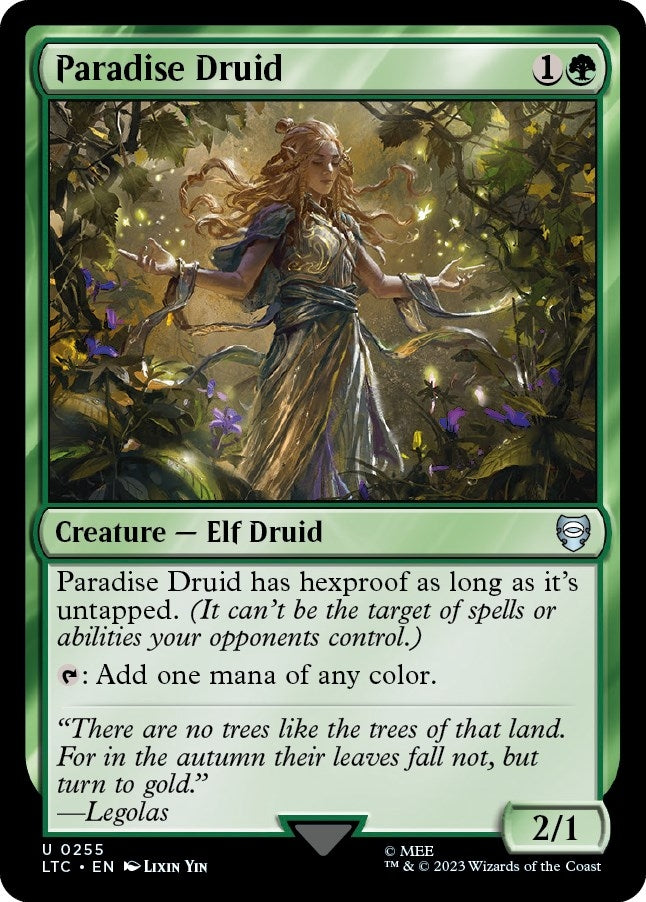Paradise Druid (255) (Commander: The Lord of the Rings: Tales of Middle-earth)