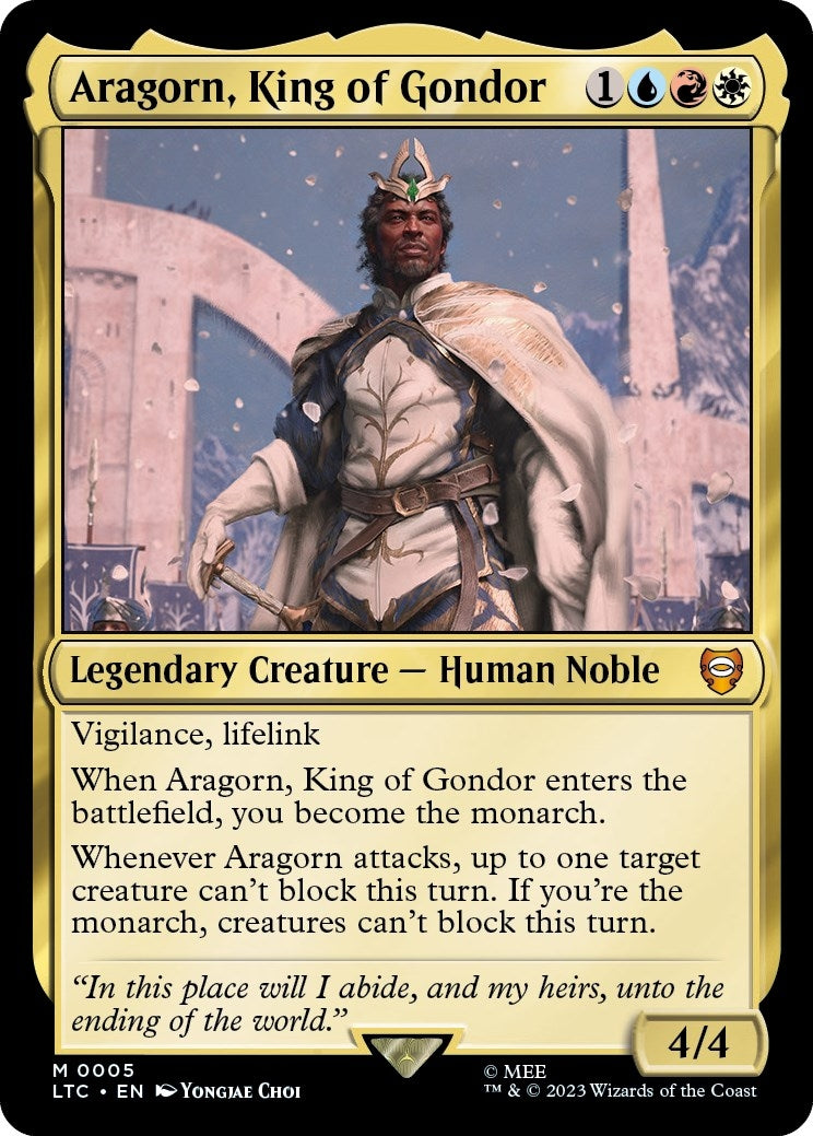 Aragorn, King of Gondor (5) (Commander: The Lord of the Rings: Tales of Middle-earth)