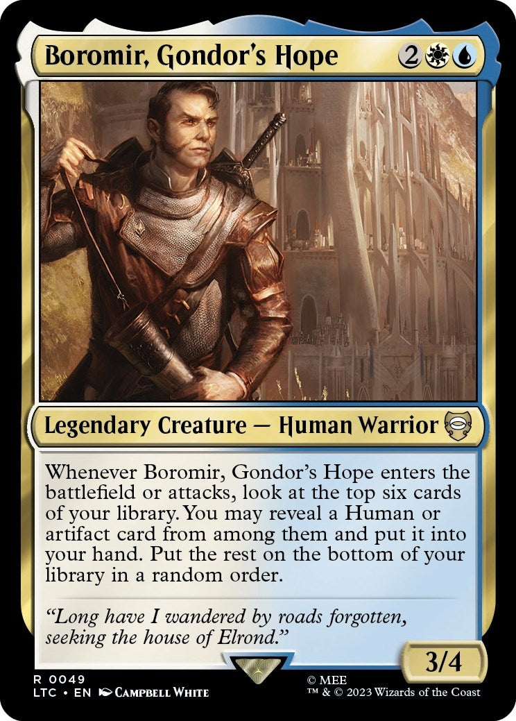 Boromir, Gondor's Hope (49) (Commander: The Lord of the Rings: Tales of Middle-earth)