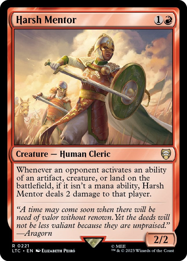 Harsh Mentor (221) (Commander: The Lord of the Rings: Tales of Middle-earth)