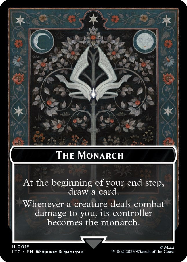 The Monarch // Treasure Double-Sided Token (15 // 12) (Commander: The Lord of the Rings: Tales of Middle-earth)