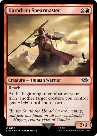 Haradrim Spearmaster (135) (Universes Beyond: The Lord of the Rings: Tales of Middle-earth)